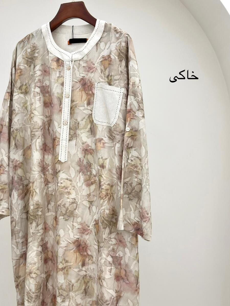 کفتان طرح آبرنگی کوک دوزی شده bt1359-1