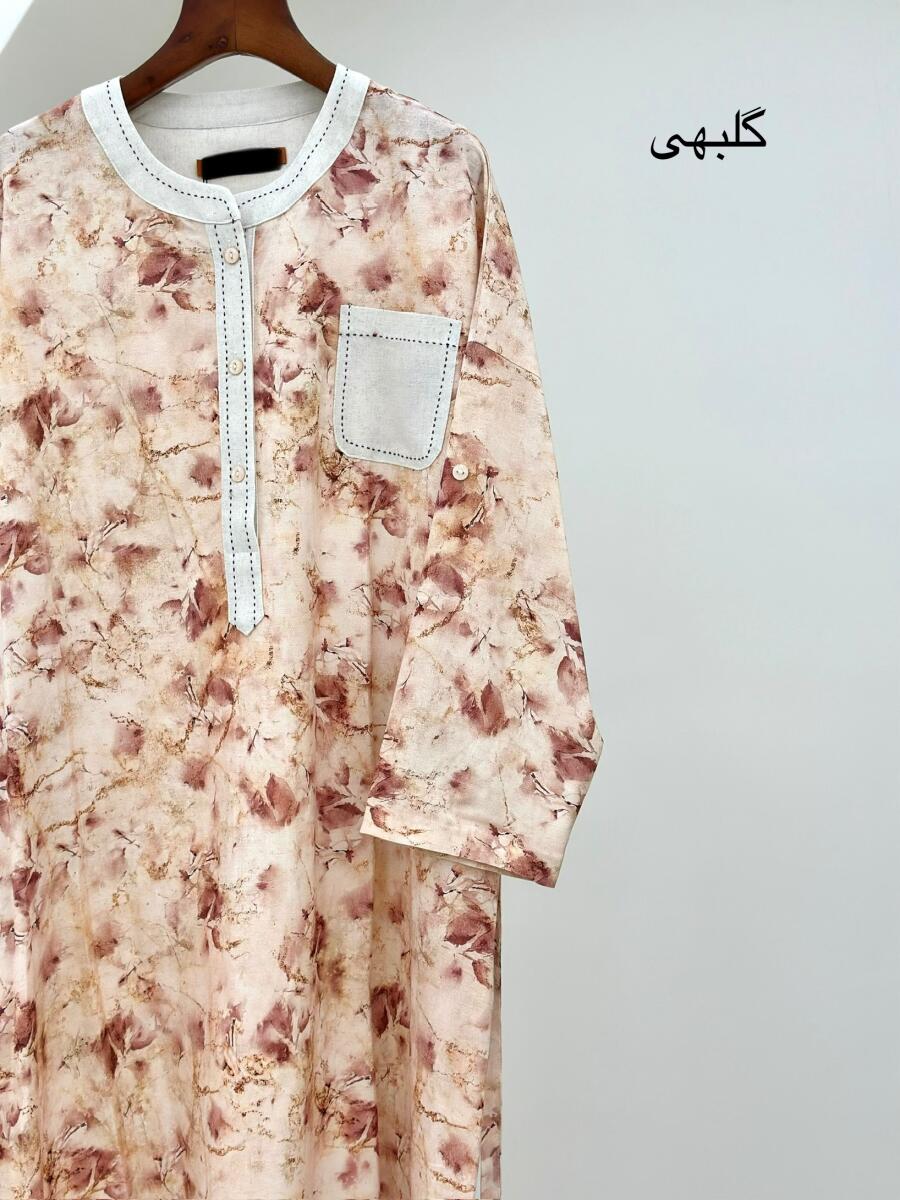کفتان طرح آبرنگی کوک دوزی شده bt1359-1