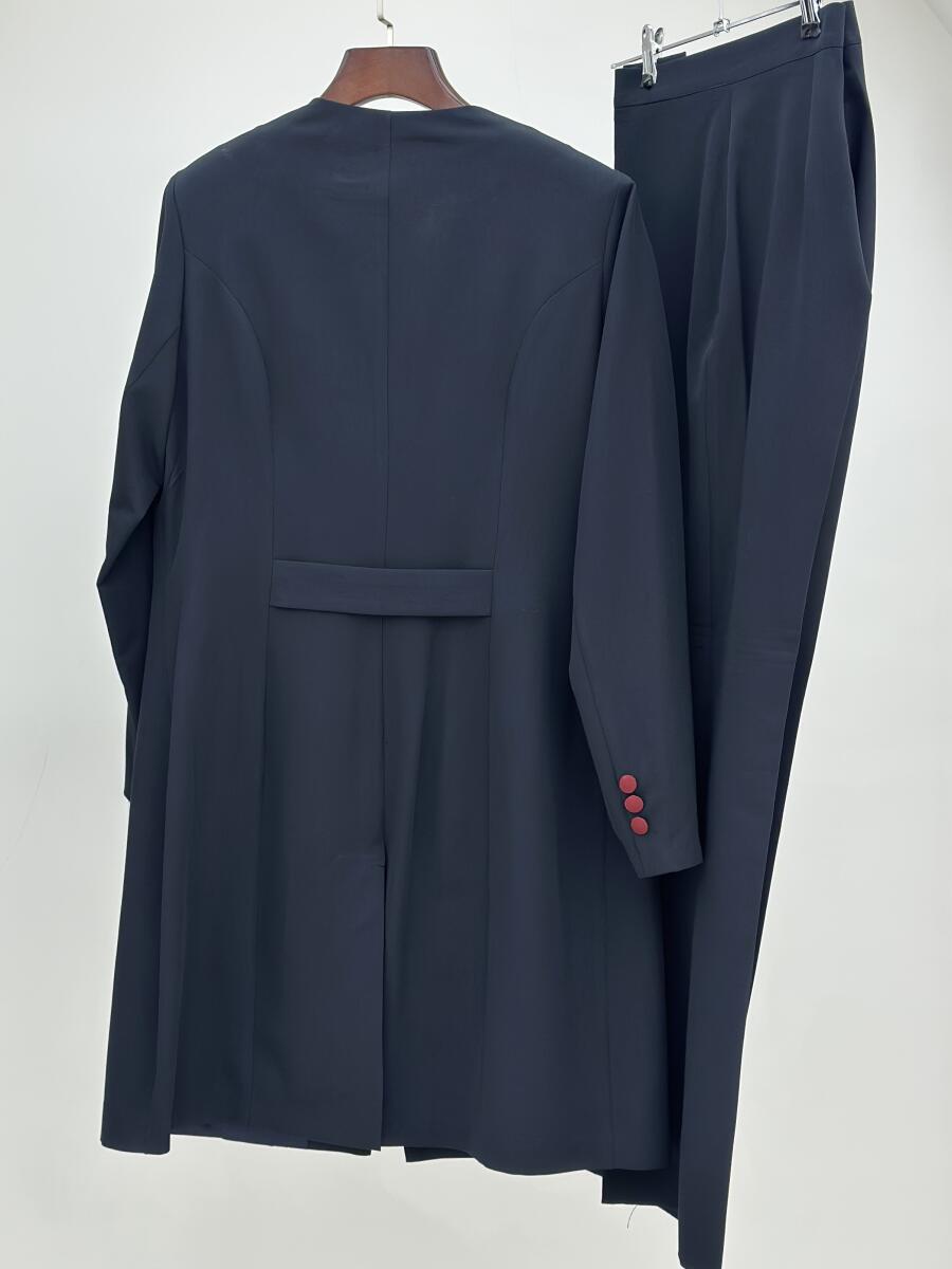 ست 2تیکه مانتو جیب طرح دوبل و شلوار اداری bt1580-15