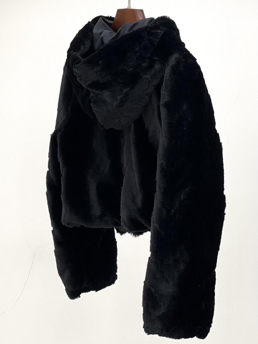 کاپشن پوست زیپی کلاهدار آستردار pd618-9