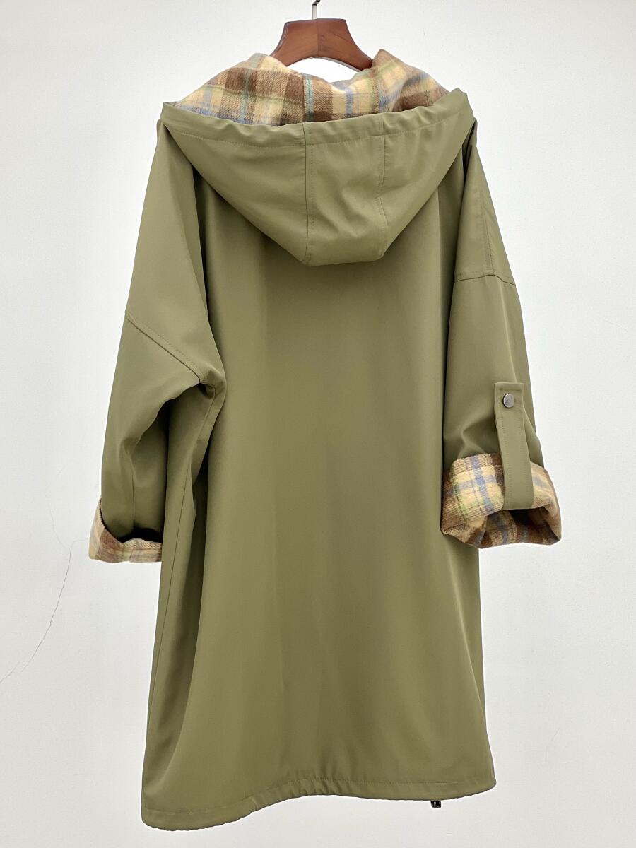 بارانی سانتانا خرج کار موهر کلاهدار آستردار pd630-11