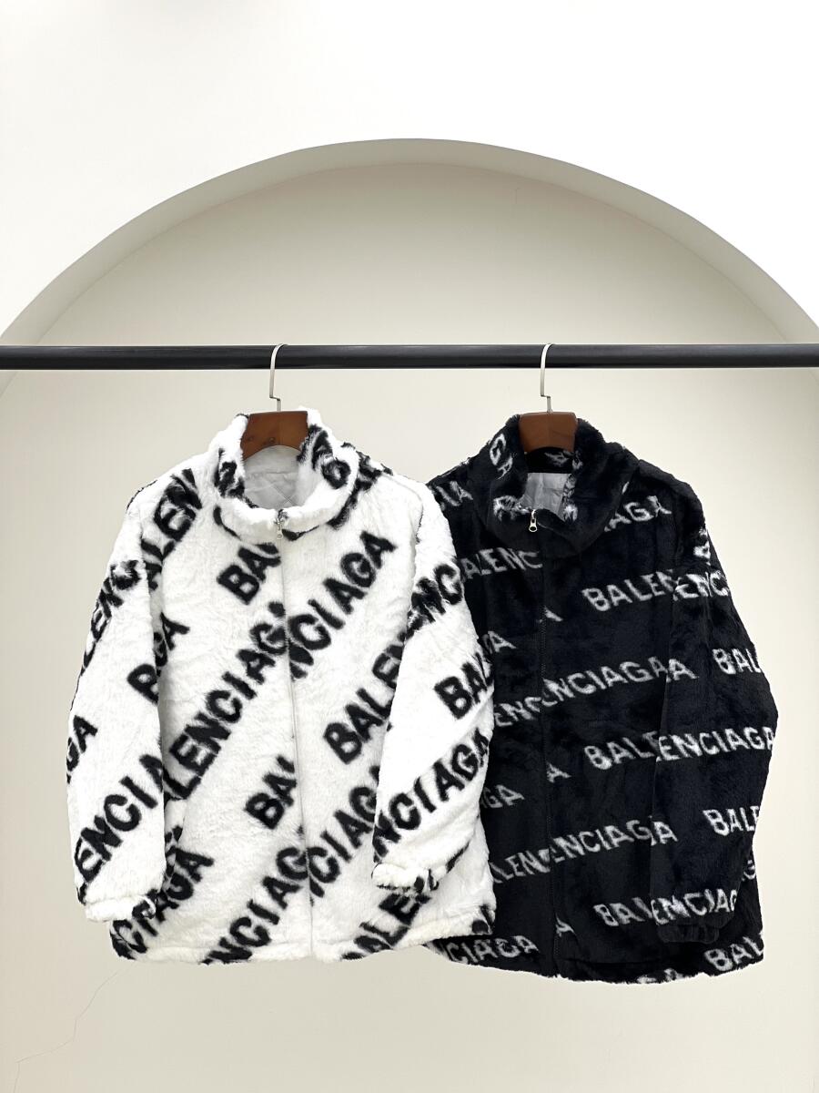 کاپشن پوست زیپی طرح balenciaga آستردار pd625-6