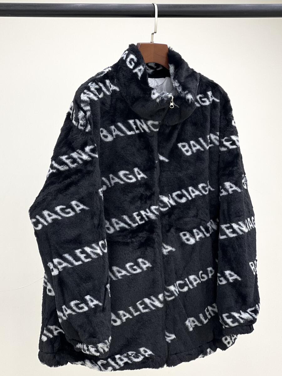 کاپشن پوست زیپی طرح balenciaga آستردار pd625-6