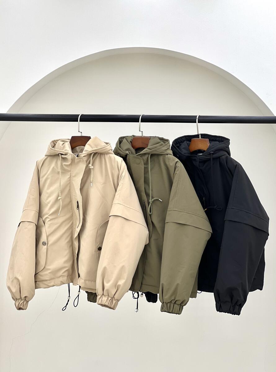 کاپشن اسپرت مموری پایین گتر کلاه دار آستردار pd635-3