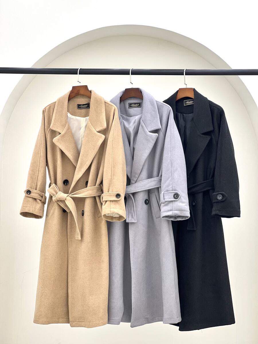 پالتو فوتر کلاسیک آستین پاگون دار آستردار pd631-10