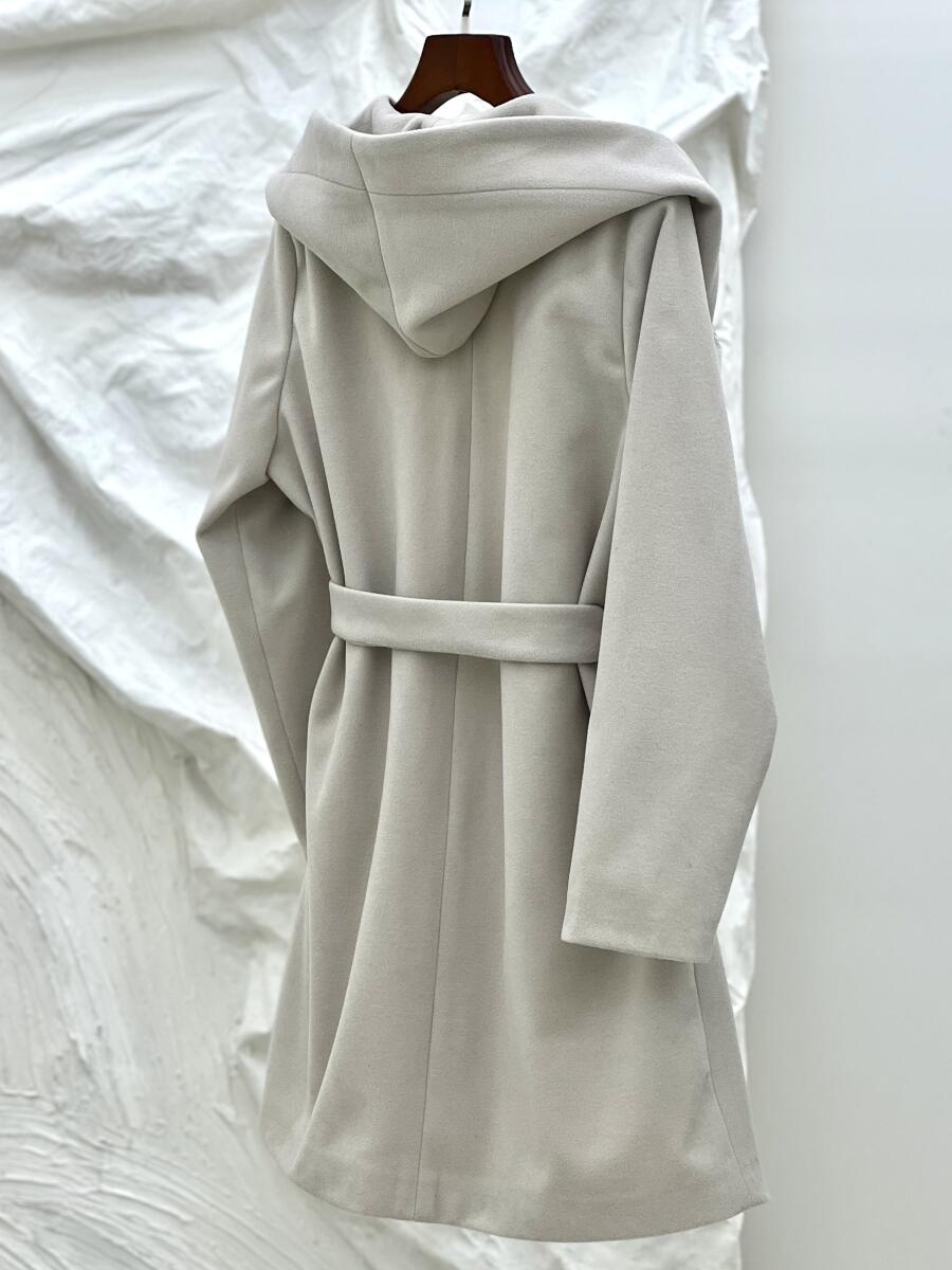 پالتو فوتر کلاهدار کمربنددار آستردار pd646-5