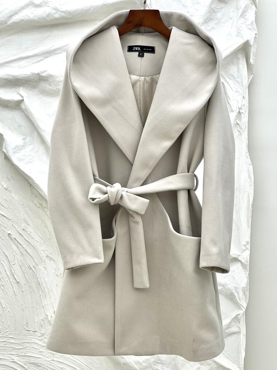 پالتو فوتر کلاهدار کمربنددار آستردار pd646-5