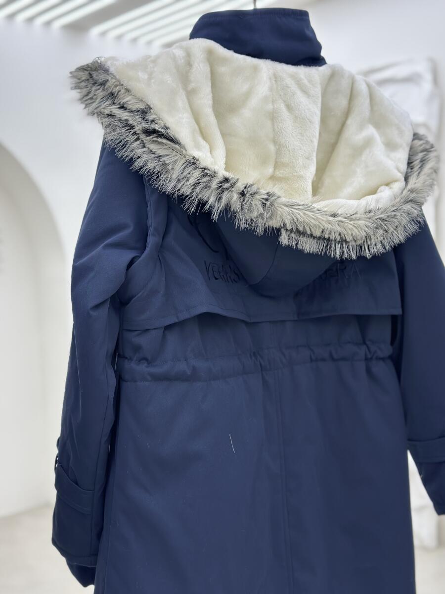 کاپشن داخل پشم شیشه کلاه دار پشت گلدوزی شده آستردار pd663-2