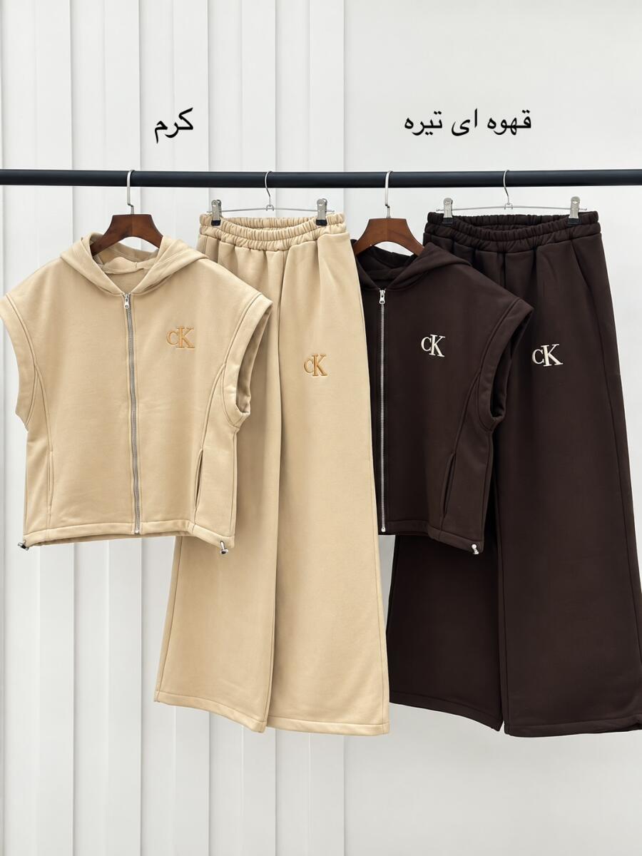 ست 2 تیکه وست و شلوار پارچه دورس پاییزه طرح bd959-17 CK