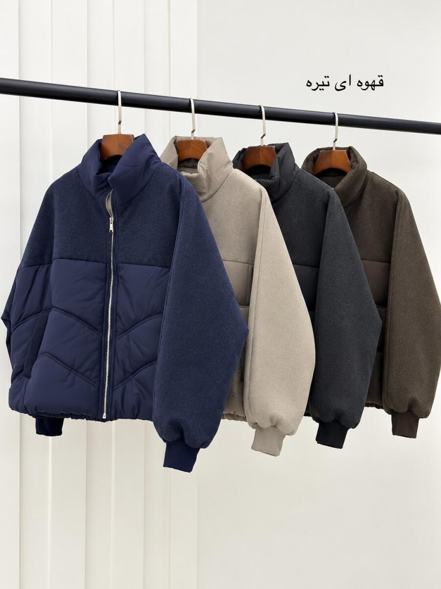 کاپشن ترکیب فوتر و مموری یقه ایستاده آستردار bd1023-5