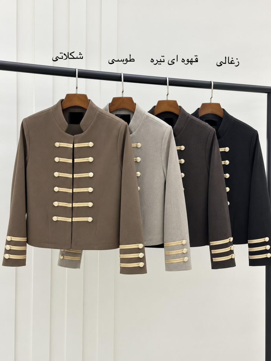 کت فوتر دوتون ناپلونی نواردوزی شده آستردار bd1022-7