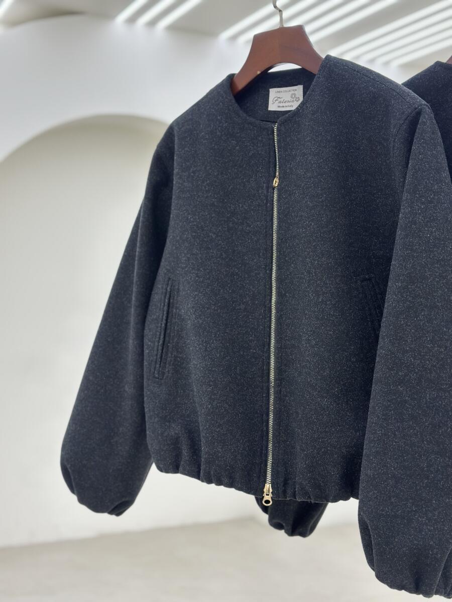 بامبر فوتر زیپی طرح جیب آستردار pd681-6