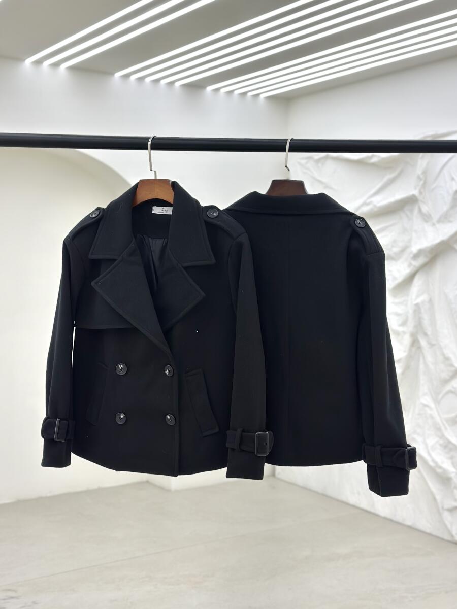 پالتو فوتر کتی طرح کج راه آستین پاگون دار آستردار pd674-12