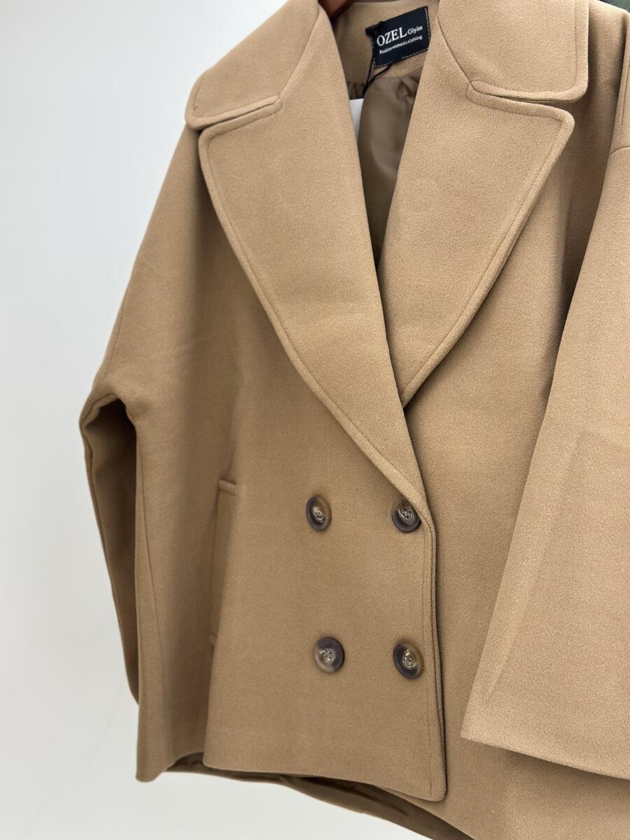 پالتو فوتر کتی یقه آرشال 4دکمه آستردار pd686-6