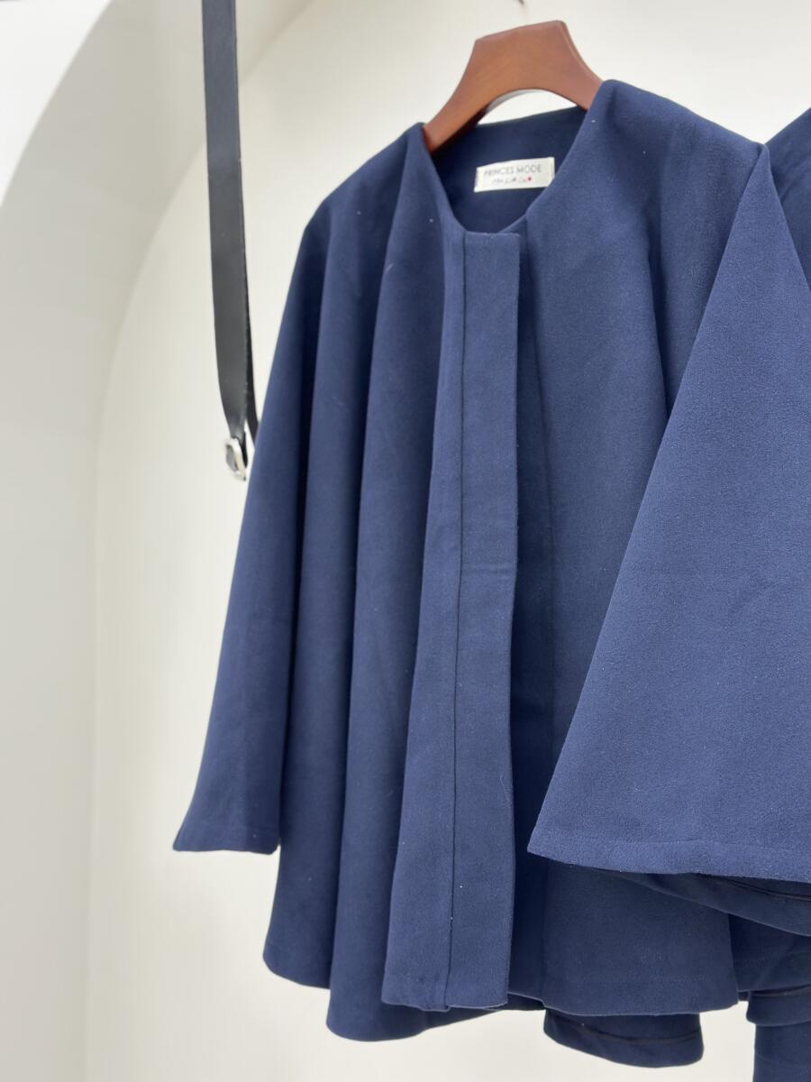 پالتو فوتر شنلی به همراه کمربند pd700-9