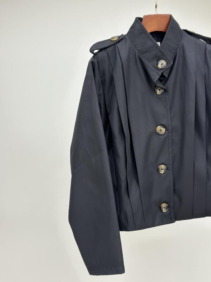 بامبر طرح پلیسه ای دکمه دار آستردار pd697-6