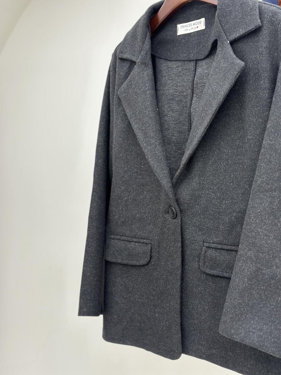 پالتو فوتر کتی تک دکمه جیب دار pd696-6