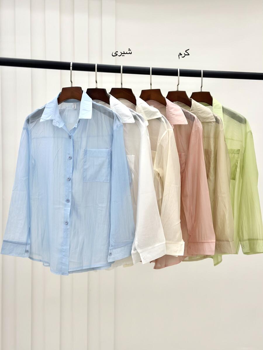 شومیز پری وارداتی(کیفیت بالا)تابستانه طرح شیشه ای bd91-6