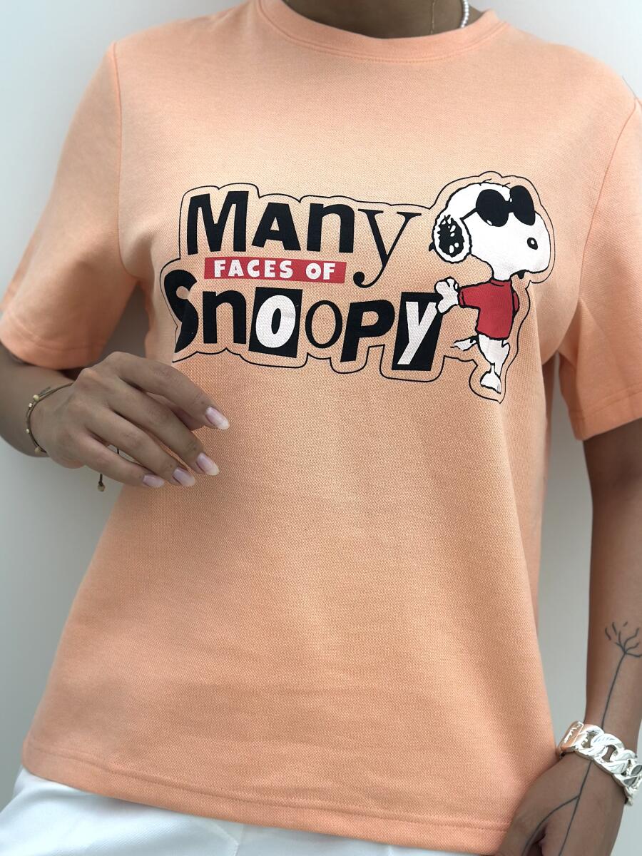 تیشرت وارداتی طرح bd169 snoopy