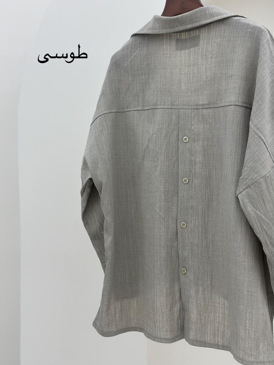 شومیز کراش دوجیب پشت دکمه دار bd218-13