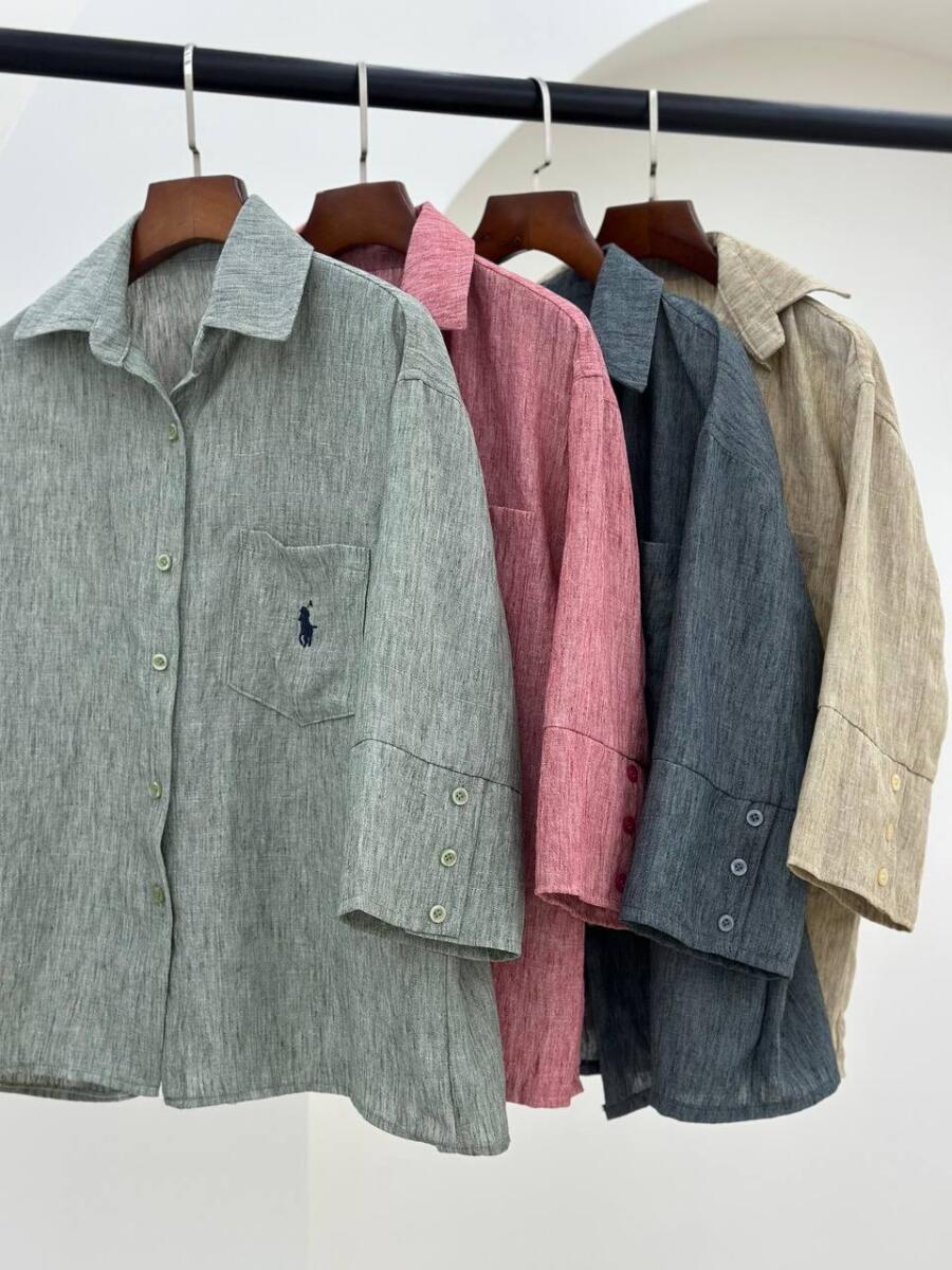شومیز اسپرت جیب گلدوزی شده طرح bd245-8 polo