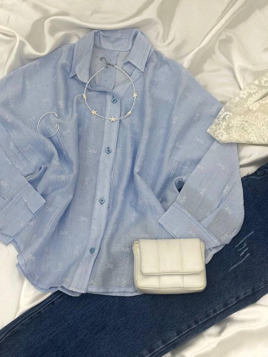 شومیز پری نگین دوزی شده bd246-9