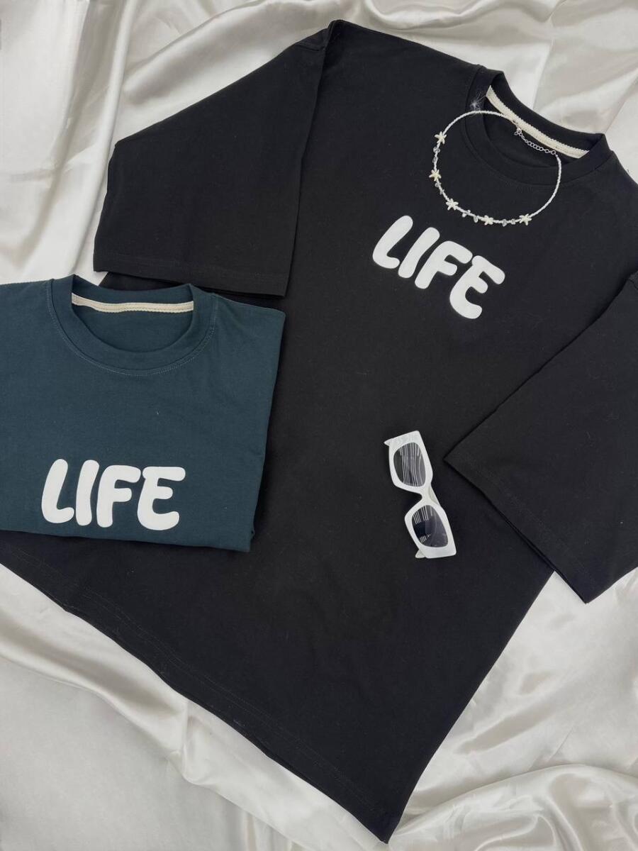 تیشرت لانگ وارداتی طرح bd241-10 Life