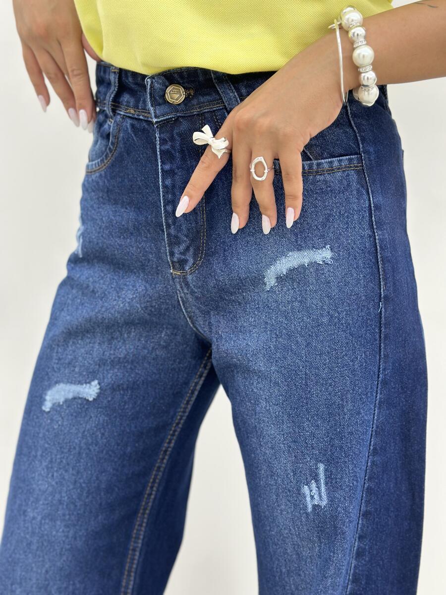 شلوار جین بگ طرح زاپ sh210