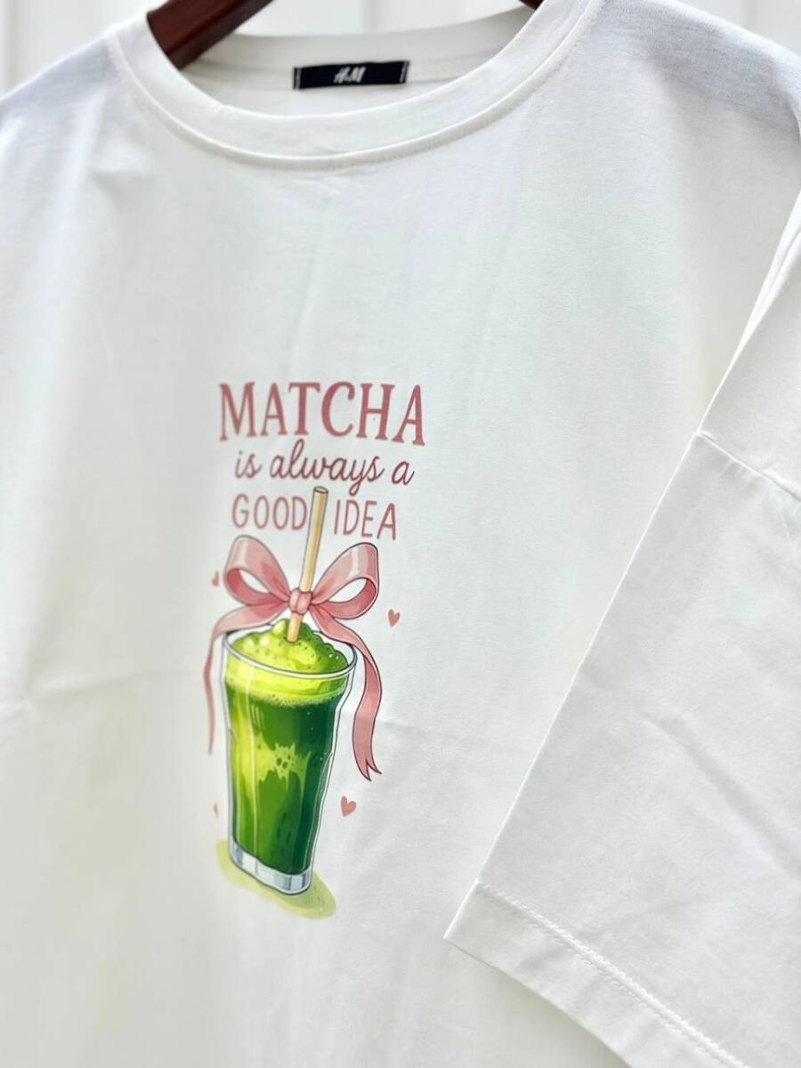 تیشرت طرح bd377 matcha