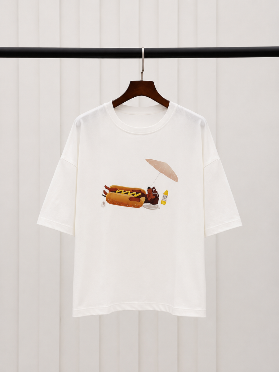 تیشرت طرح bd389 Hot Dog
