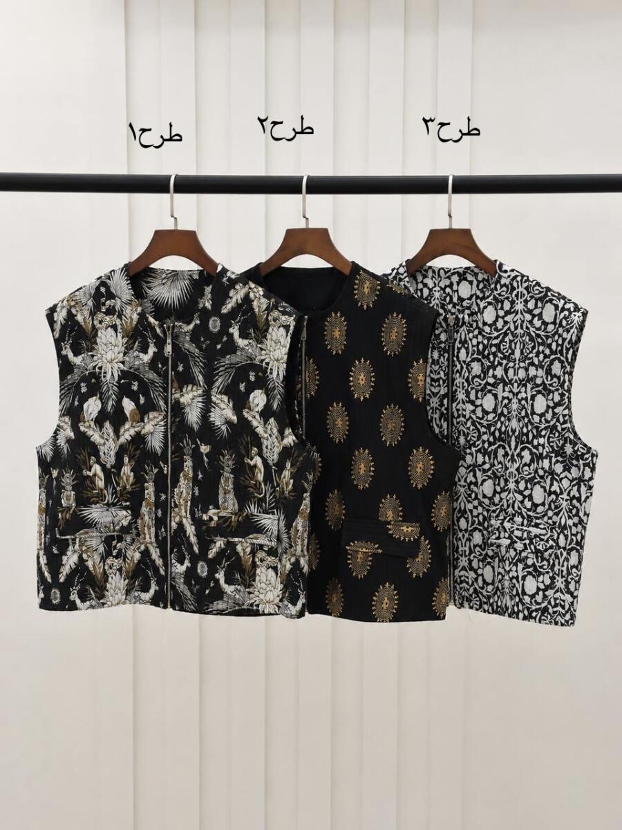 وست مزونی پارچه کوک دوزی شده bd411-10