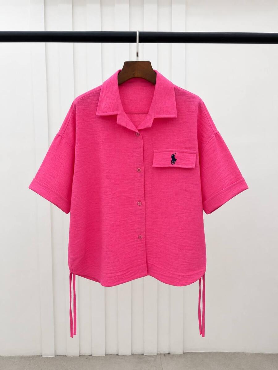 شومیز طرح polo پایین بنددار bd449-9