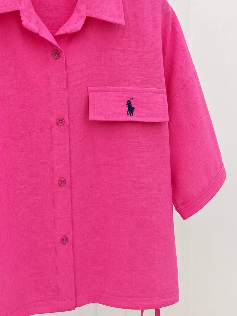 شومیز طرح polo پایین بنددار bd449-9