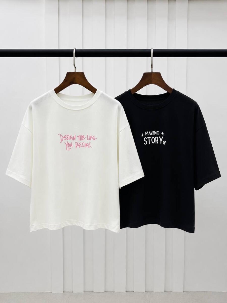 تیشرت طرح bd496 desigh the life