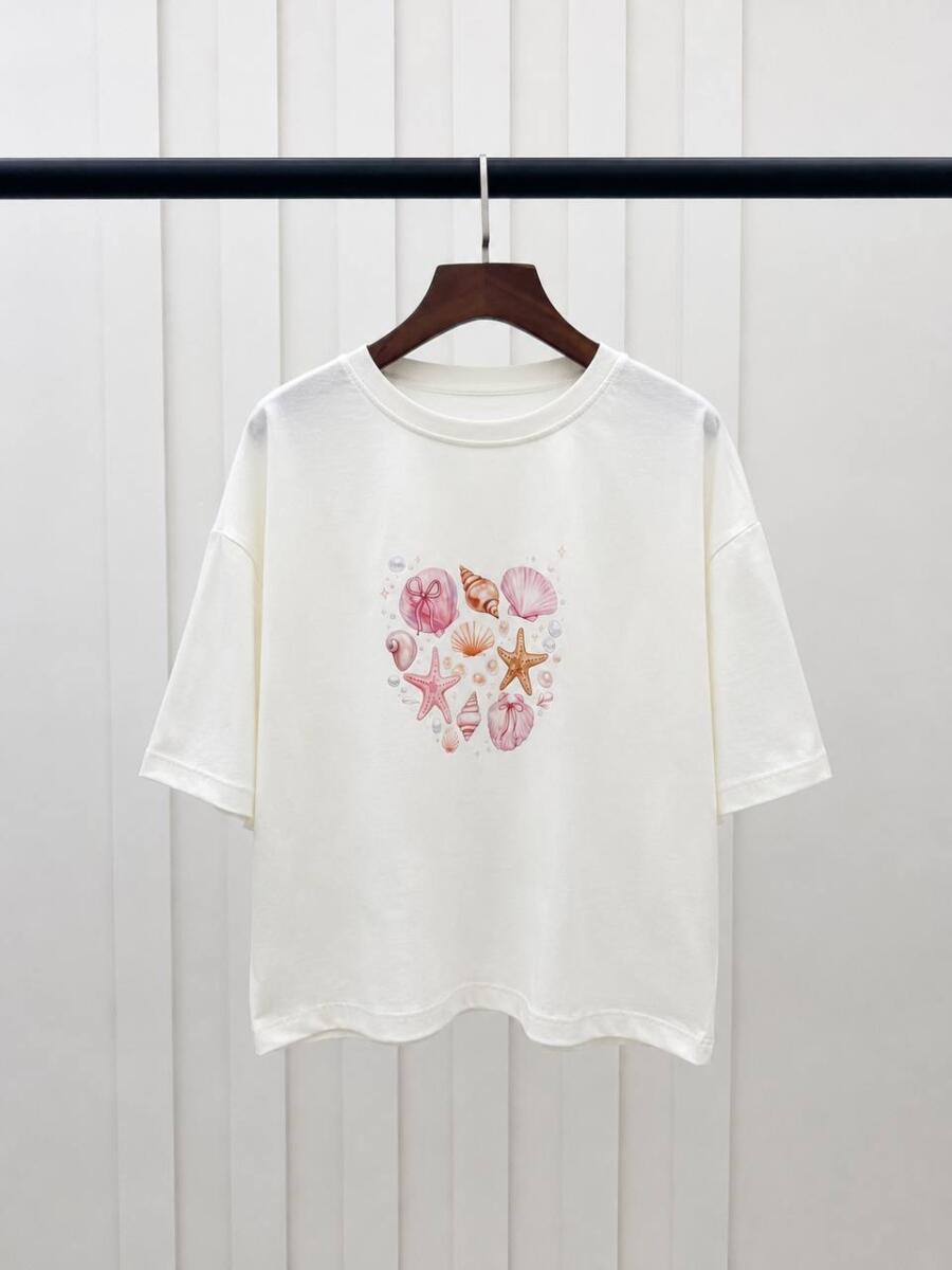 تیشرت طرح صدف bd497