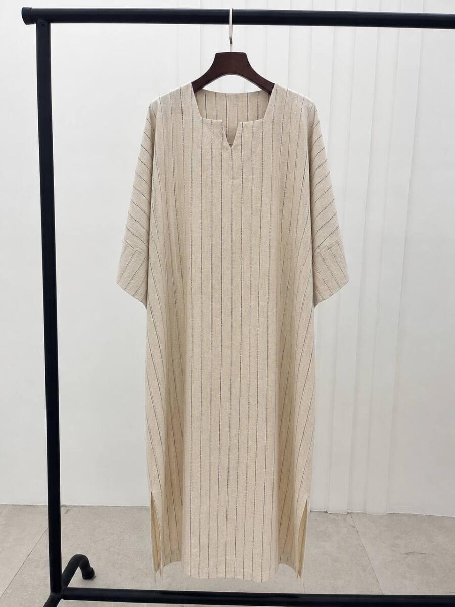 کفتان لینن کوک دوزی شده bd507-11
