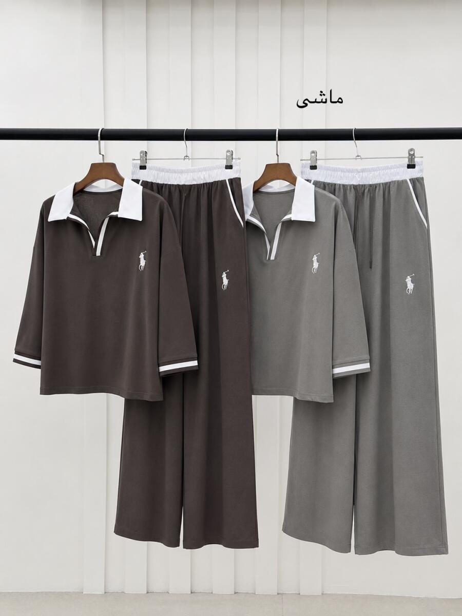 ست 2تیکه پولوشرت و شلوار طرح bd575-13 polo