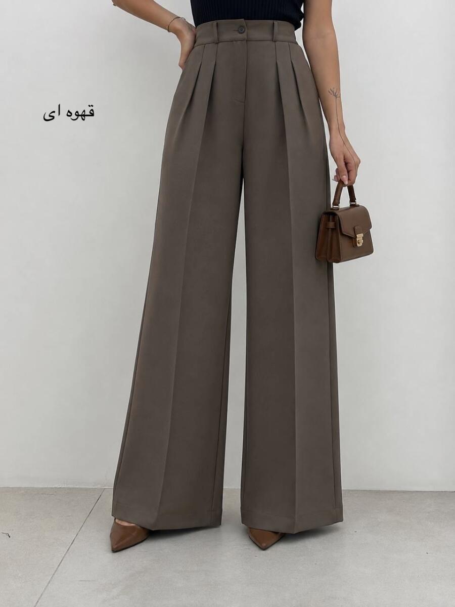 شلوار بگ کرپ کج راه bh20