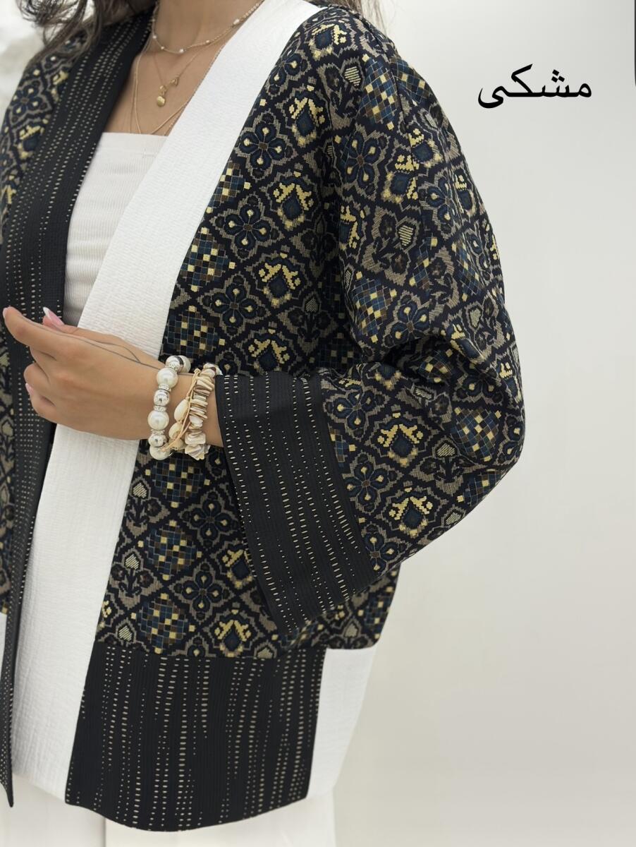 مانتو طرح سنتی کوک دوزی شده bd632-13
