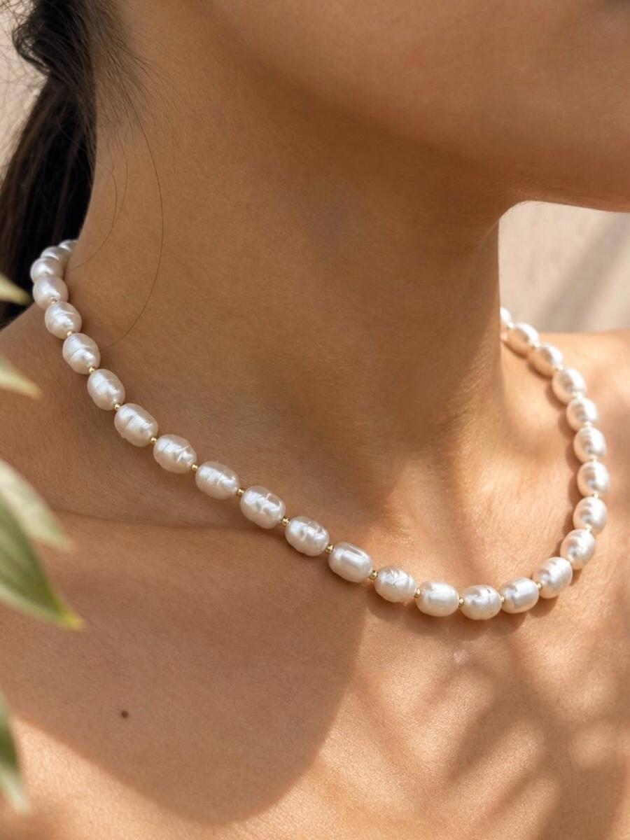 گردنبند صدف و گوی sk57