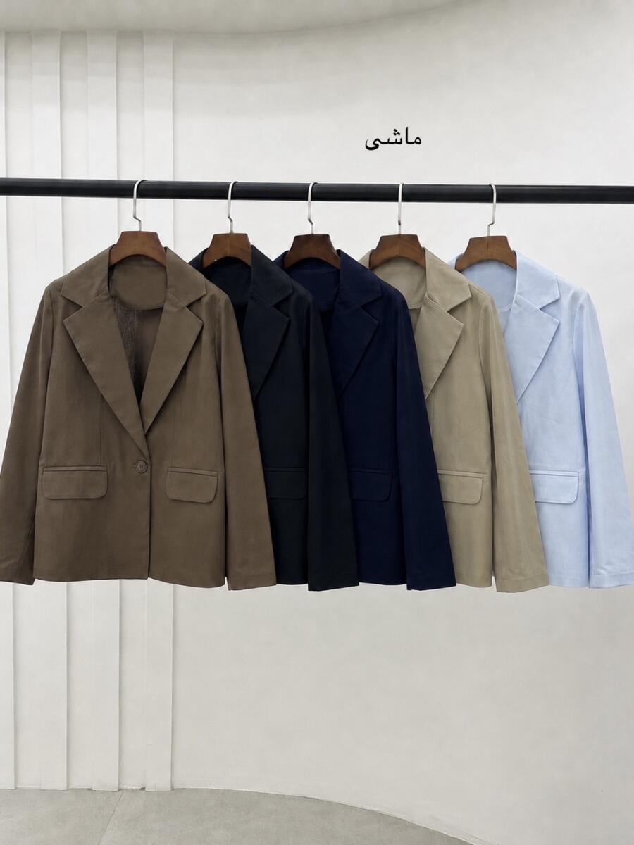 کت لینن basic طرح جیب تک دکمه bd711-16